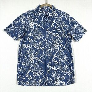 Patagonia Shirt Mens‎ Small Go To Button Down Dirt Bag Stone Blue Short Sleeve